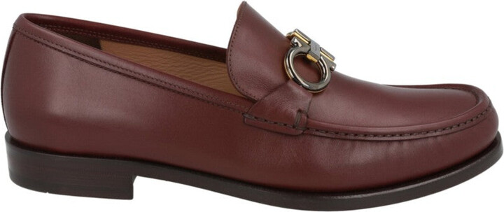 Ferragamo Rolo Leather Loafers