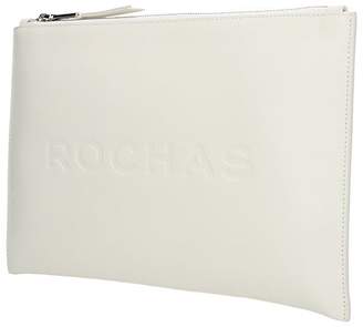 Rochas Lethi Logo Embossed Clutch