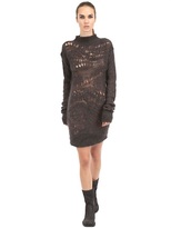 Thumbnail for your product : Rick Owens Loose Knit Mohair & Silk Blend Sweater