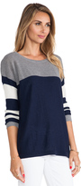 Thumbnail for your product : C&C California Mesh & Stripe Mix Sweater