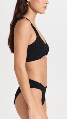 ビキニ Hunza G SS25 Swimwear (BONNIE BIKINI CRINKLEBLACK) Hunza G Bonnie Bikini in Black | REVOLVE