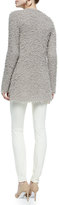 Thumbnail for your product : Eileen Fisher Shaggy Long Cardigan, Milkwood