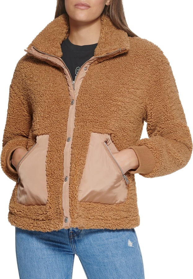 Levi's Women's Sherpa Teddy Jacket (Standard & Plus Sizes) - ShopStyle