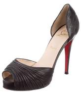 Thumbnail for your product : Christian Louboutin Peep-Toe D'Orsay Pumps