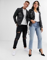 Thumbnail for your product : Barneys New York Barney's Originals Unisex leather biker jacket