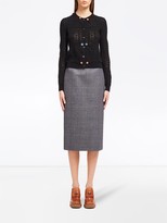 Thumbnail for your product : Prada Floral Applique Knitted Cardigan