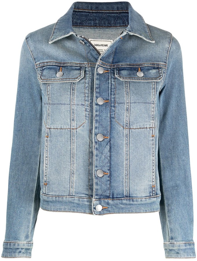 Zadig & Voltaire Kioky Band of Sisters denim jacket - ShopStyle
