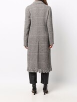 Thumbnail for your product : Seventy Double-Breasted Frayed-Hem Coat
