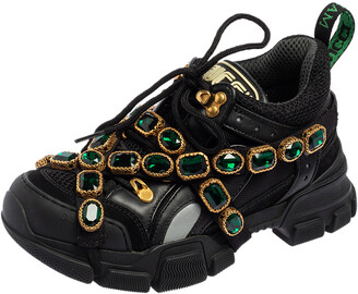 gucci sneakers with removable crystals