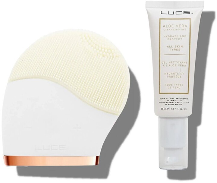 Luce Skincare Luce Facial Cleansing Brush & Aloe Vera Gel Face Wash