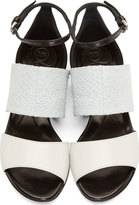 Thumbnail for your product : McQ Grey Fish Leather Erin Sandals