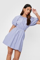 Thumbnail for your product : Nasty Gal Womens Linen Look Open Back Mini Dress
