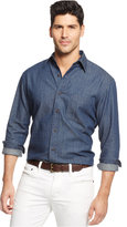 Thumbnail for your product : Club Room Solid Denim Shirt