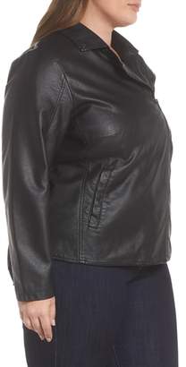 Junarose Karisa Faux Leather Moto Jacket