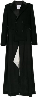 Sacai Fitted Double-Breasted Coat