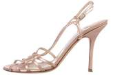 Thumbnail for your product : Jimmy Choo Metallic Suede Slingback Sandals