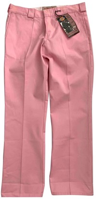 Dickies Pink Cloth Trousers for Women