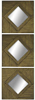 Thumbnail for your product : JCPenney PTM Images Set of 3 Rhombus Mirrors Wall Art