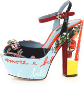 Thumbnail for your product : Dolce & Gabbana Bette Platform Sandals 9 Patch