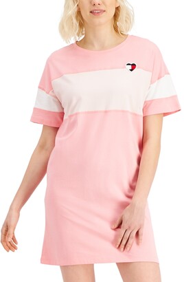 Tommy Hilfiger Colorblocked Heart-Logo Dress - ShopStyle