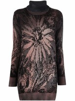 Thumbnail for your product : Avant Toi Floral Intarsia-Knit Roll-Neck Jumper