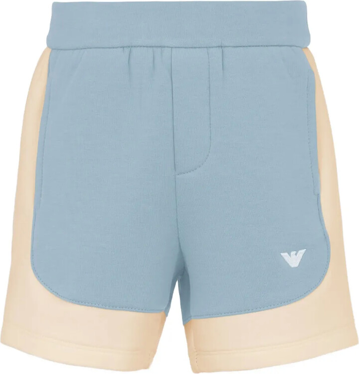 Emporio Armani Kids Embroidered-Logo Shorts