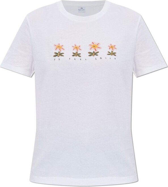 Paul Smith Floral Printed Crewneck T-Shirt