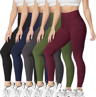VALANDY High Waisted Leggings for Women Stretch Tummy Control Workout  Running Yoga Pants Reg&Plus Size - ShopStyle Activewear Trousers