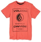 Thumbnail for your product : Volcom 'Contract' Screenprint Short Sleeve T-Shirt (Little Boys & Big Boys)