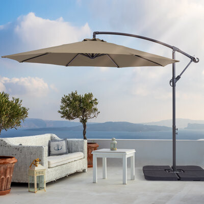Aok Garden 120'' Cantilever Umbrella