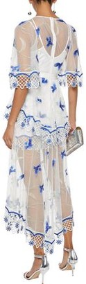 Alice McCall Marigold Guipure Lace-trimmed Embroidered Tulle Maxi Dress