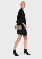Thumbnail for your product : Emporio Armani Lurex Crepe Dress With Pleating