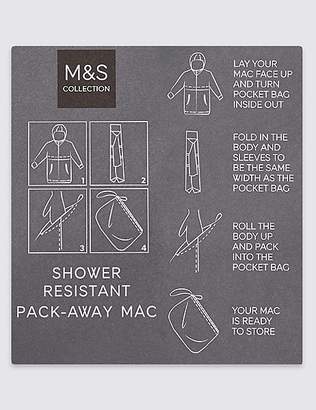 Marks and Spencer Shower Resistant Palm Pack-Away Mac