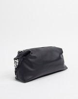 Thumbnail for your product : Bershka chain detail bag in black
