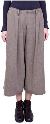 Dusan Cropped Wool And Linen Trousers