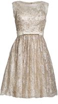 Thumbnail for your product : Aftershock Dymon beige fit & flare dress