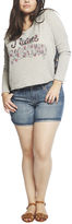 Thumbnail for your product : Wet Seal French Floral Chiffon Sweatshirt