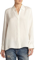 Thumbnail for your product : Elizabeth and James Rollins Jacquard Silk Blouse