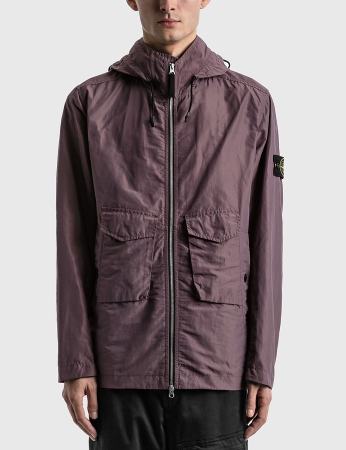 Stone Island MICRO REPS Hooded Jacket - ShopStyle Outerwear