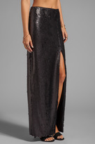 Thumbnail for your product : Blaque Label Sequins High Slit Maxi Skirt