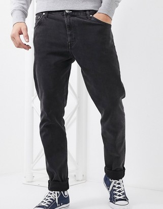 Weekday Sunday relaxed tapered comfort fit jeans in black - ShopStyle