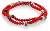 Thumbnail for your product : King Baby Studio Red Coral & Sterling Silver Beaded Bracelet