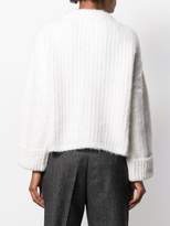 Thumbnail for your product : Cavallini Erika ribbed open-front cardigan
