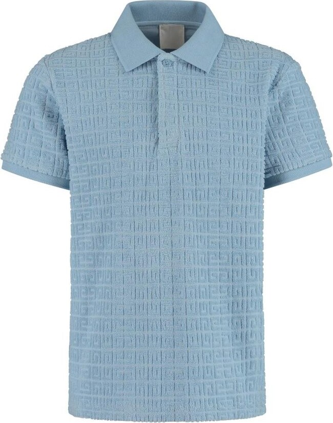 Givenchy Kids 4G-Jacquard Straight Hem Polo Shirt