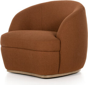 Latitude Run Corson Burnish Swivel Accent Chair