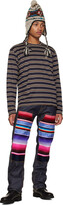 Thumbnail for your product : Junya Watanabe Navy & Brown Comme des Garçons Edition Long-Sleeve T-Shirt