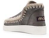 Thumbnail for your product : Mou Metallic Leather Slip-On Boots