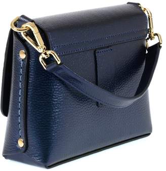 Atelier Hiva Mini Mare Leather Bag Metallic Navy Blue & Baby Blue