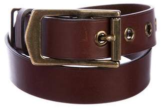 Burberry Leather Buckle Belt