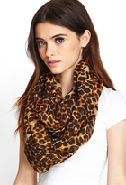 Thumbnail for your product : Forever 21 Leopard Print Infinity Scarf
